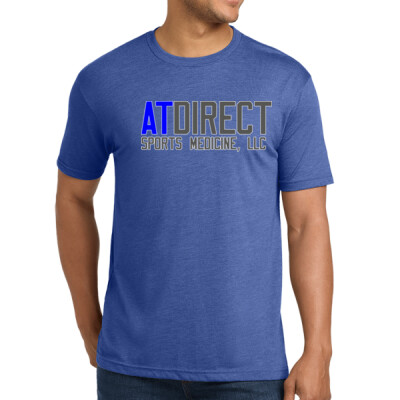 Unisex AT Direct Next Level Blue Tri-Blend T-shirt Thumbnail