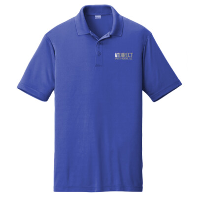 Unisex AT Direct Embroidered Blue Posicharge Competitor Polo Thumbnail