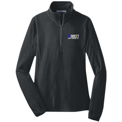 Ladies AT Direct Embroidered Microfleece 1/2-Zip Pullover Thumbnail