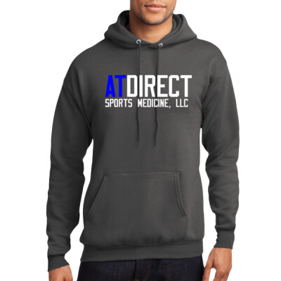 Unisex AT Direct Dark Core Fleece Pullover Hooded Sweatshirt Thumbnail