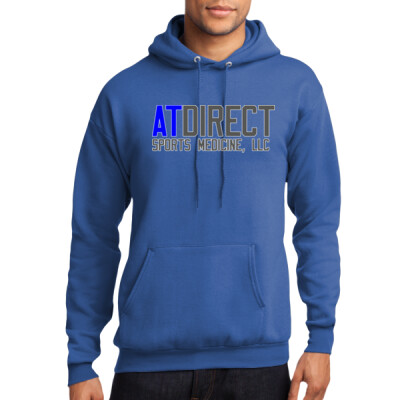 Unisex AT Direct Blue Core Fleece Pullover Hooded Sweatshirt Thumbnail
