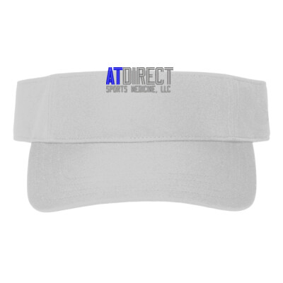 AT Direct Embroidered White Action Visor Thumbnail