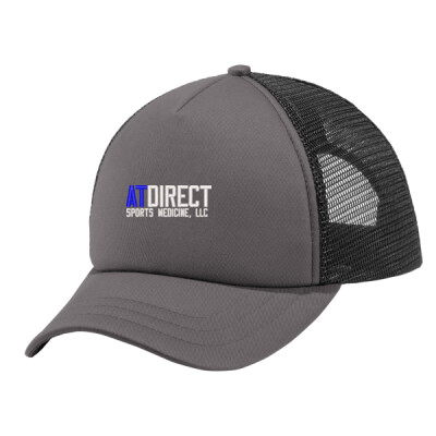 AT Direct Embroidered Twill Foam Trucker Cap Thumbnail