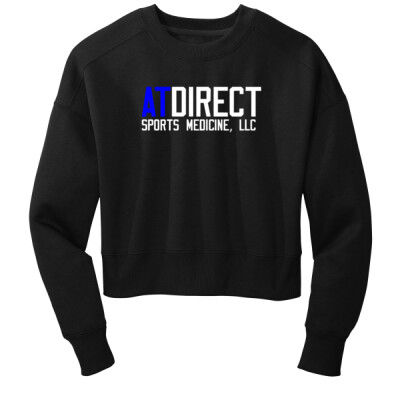 Ladies AT Direct Cropped Crewneck Sweatshirt Thumbnail