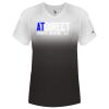 Women's V-Neck Ombre T-Shirt Thumbnail
