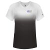 Women's V-Neck Ombre T-Shirt Thumbnail